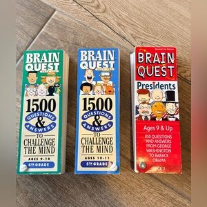 Brain Quest cards Bundle of 3
